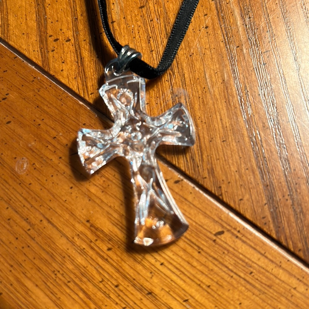 Crystal cross necklace